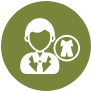 Business person icon with attire